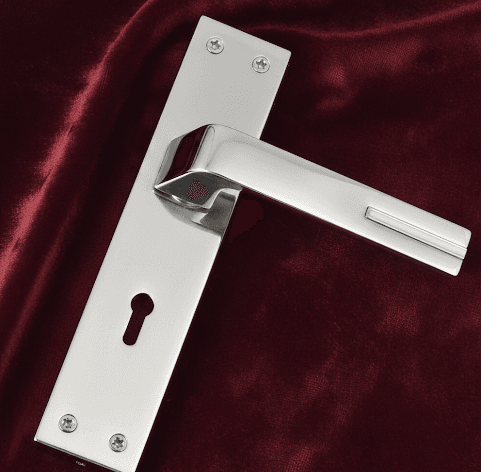 close up of bestseller of our classic stainless steel mortise lock by ambica tools hardware